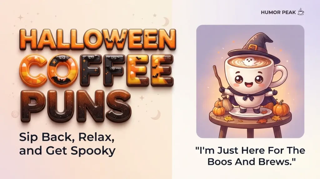 halloween coffee puns
