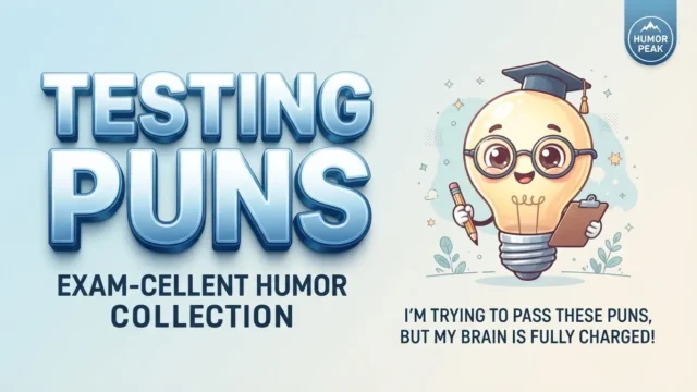 testing puns