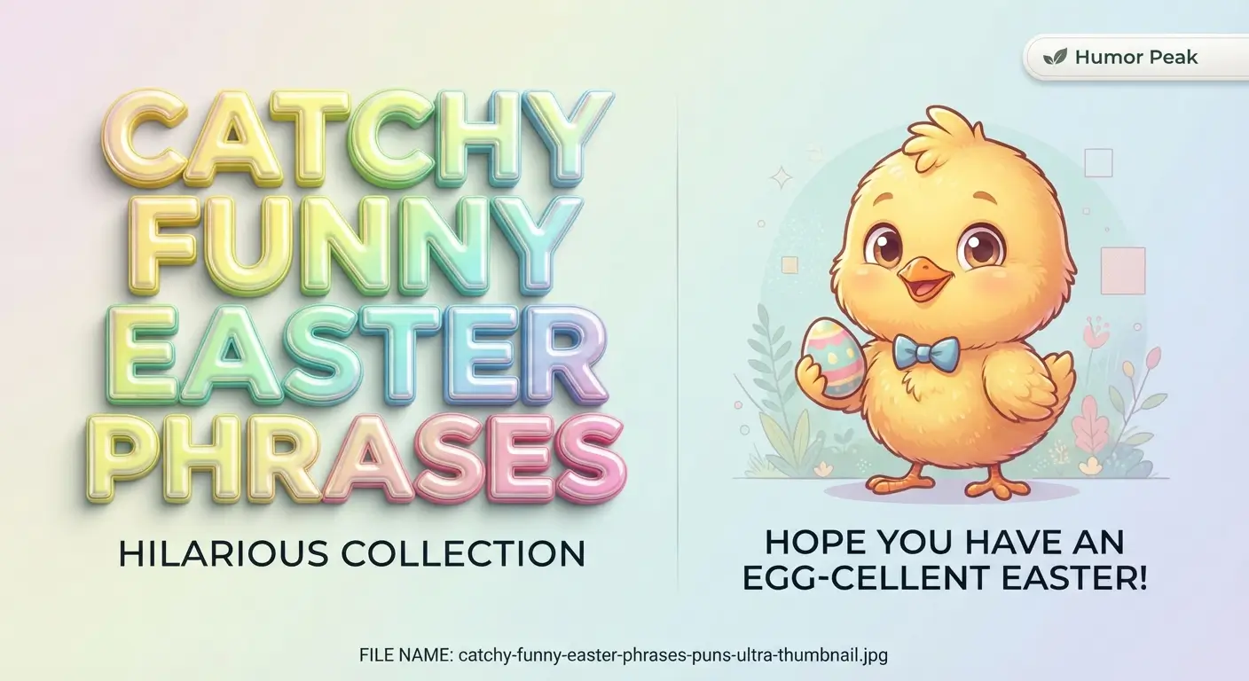 catchy funny easter phrases