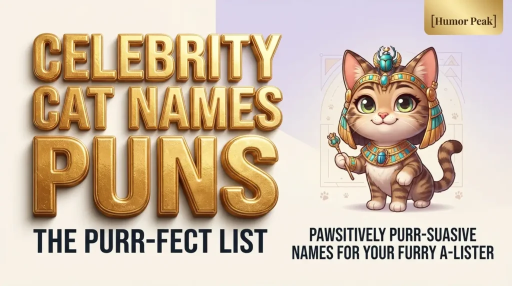 celebrity cat names puns